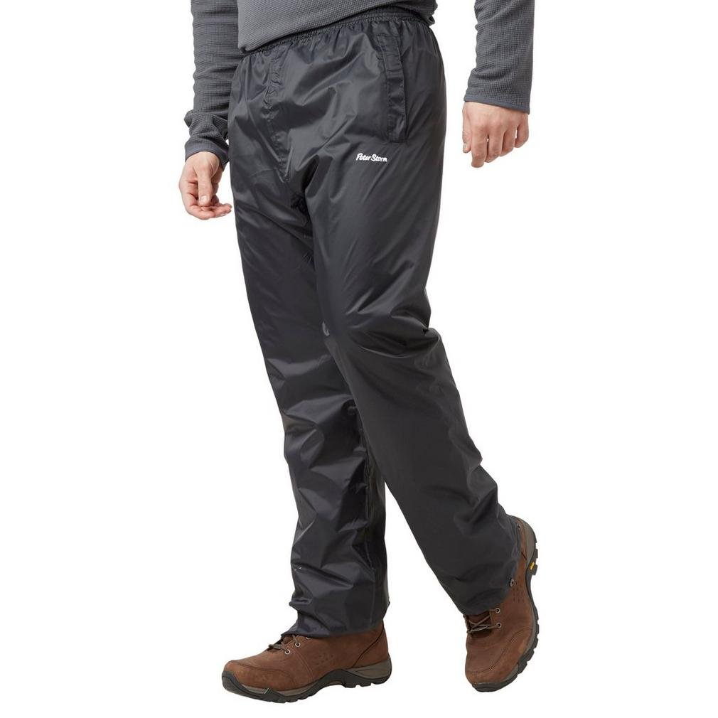 Peter StormMen’s Packable Pants with Elasticated Waist & Stuff Sack, Waterproof, Breathable & Lightweight Over Trousers, Ideal for Walking, Hiking & Outdoor Recreation