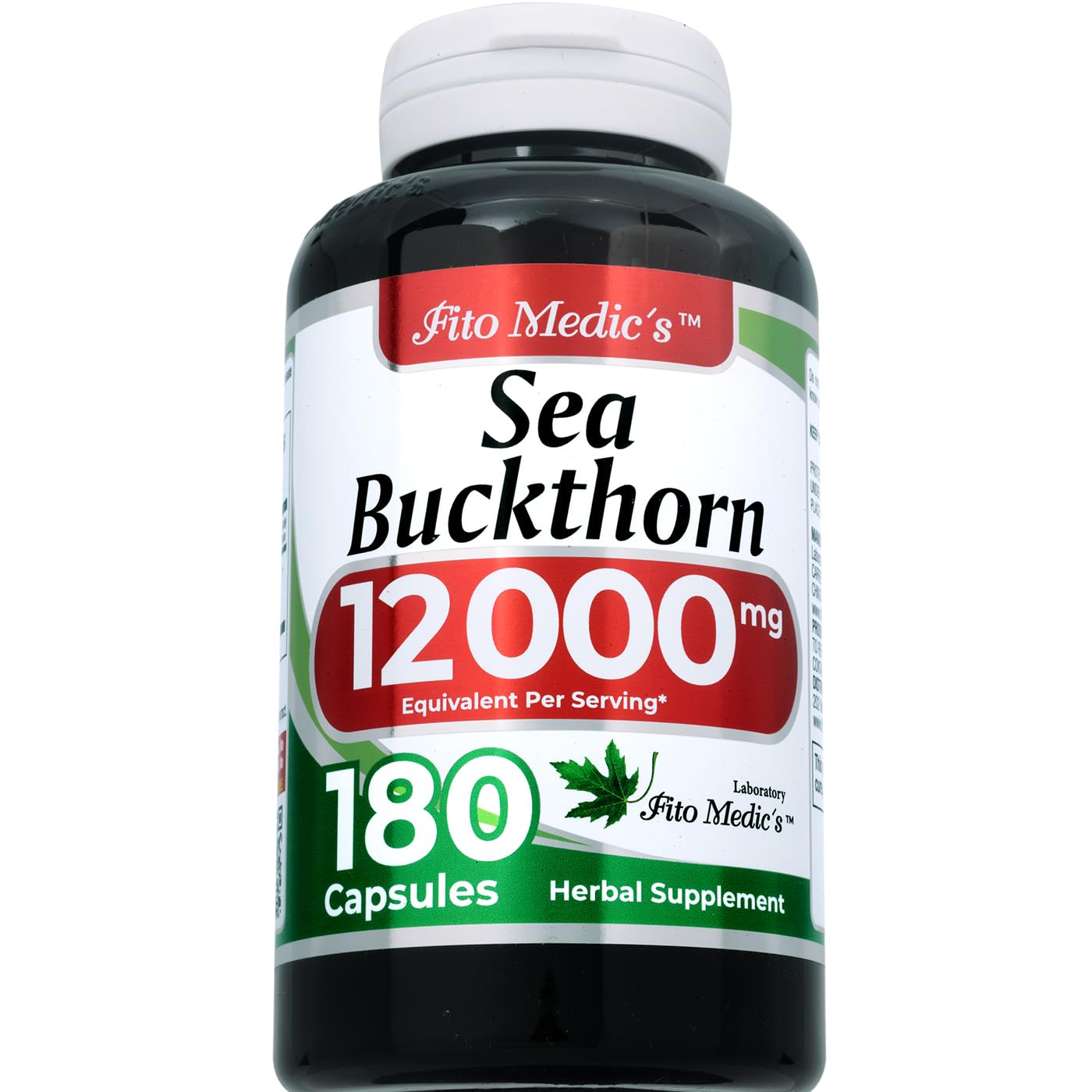 FITO MEDIC'S Lab | sea Buckthorn | seabuckthorn | 180 Capsules. — Amazon image 3