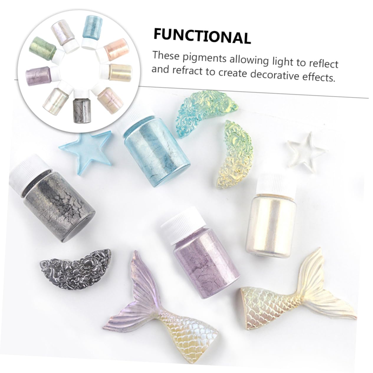 27-teiliges Set Mit Natürlichen Pigmentpulvern Für Kunsthandwerk Make-up Nagelkunst Lidschatten Lippenstift Sicher Für Die Haut