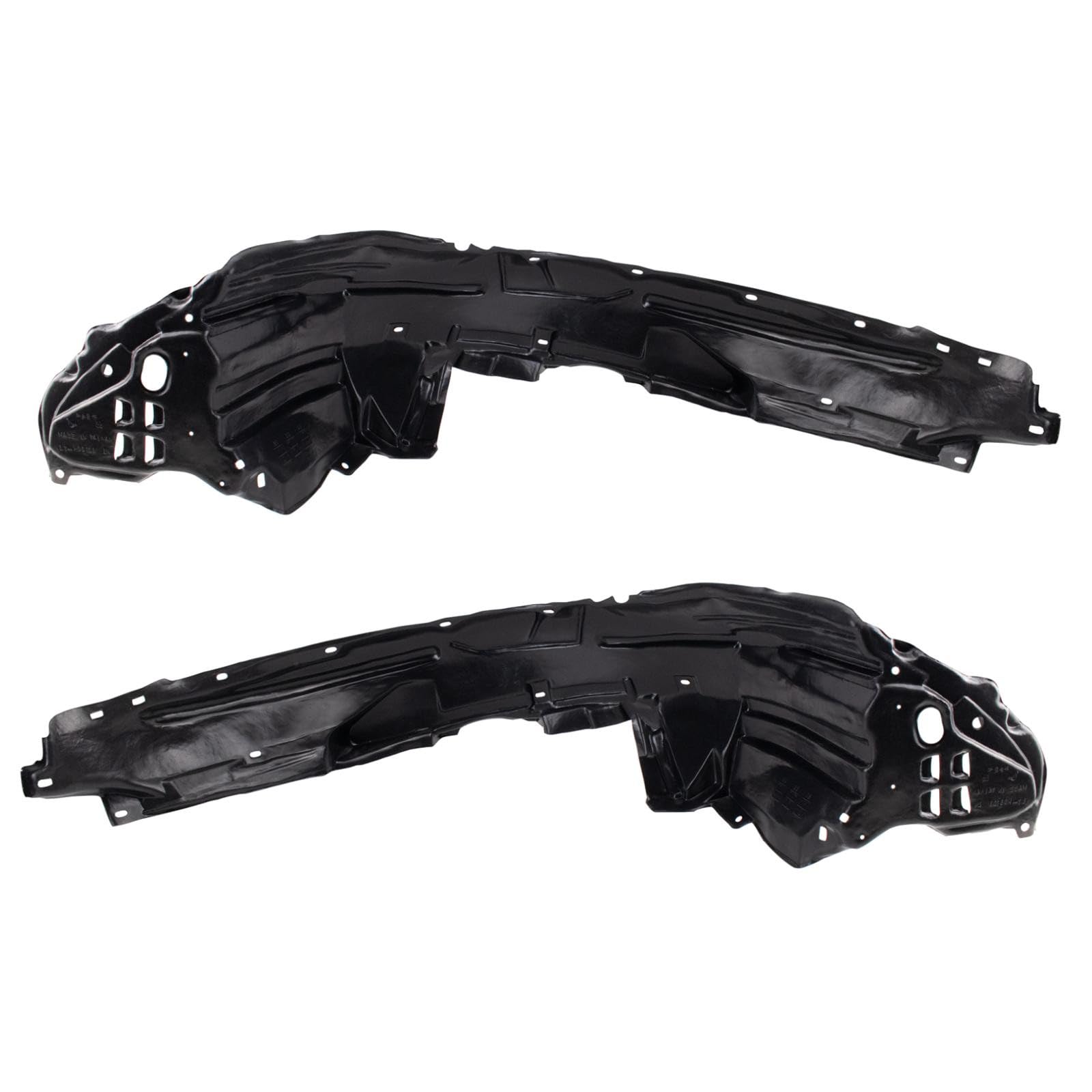 TRQ Front Driver and Passenger Side Inner Fender Liner Set | For 2009-2011 Honda Civic LX-S Sedan 2006-2011 Civic DX Sedan