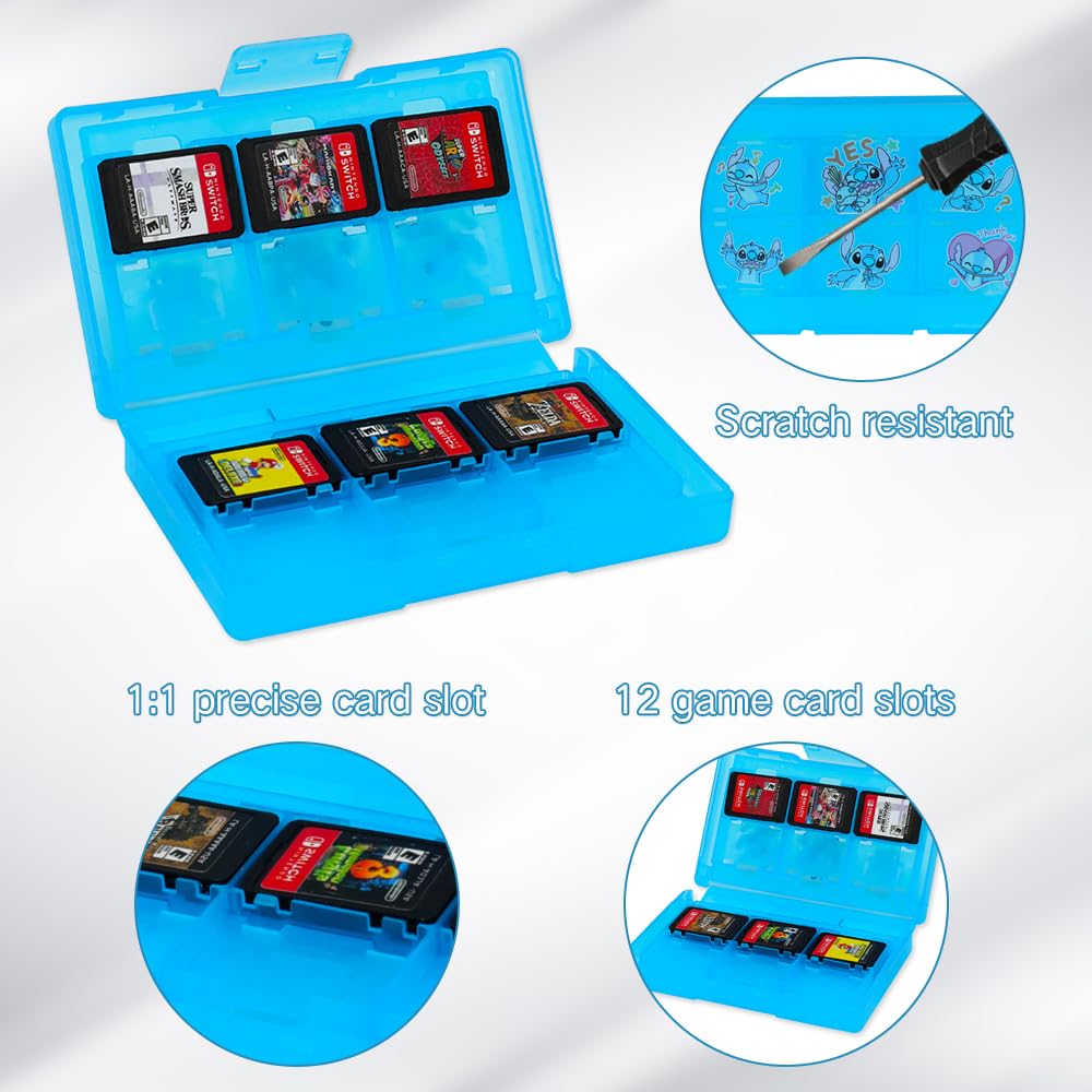 PERFECTSIGHT Switch OLED Storage Accessories Kit with 10 in 1 Nintendo Switch OLED Bundle Accessories, Travel Carrying Case, Game Card Case, Thumb Grip Caps, Switch Protective Case Cover (S&A)