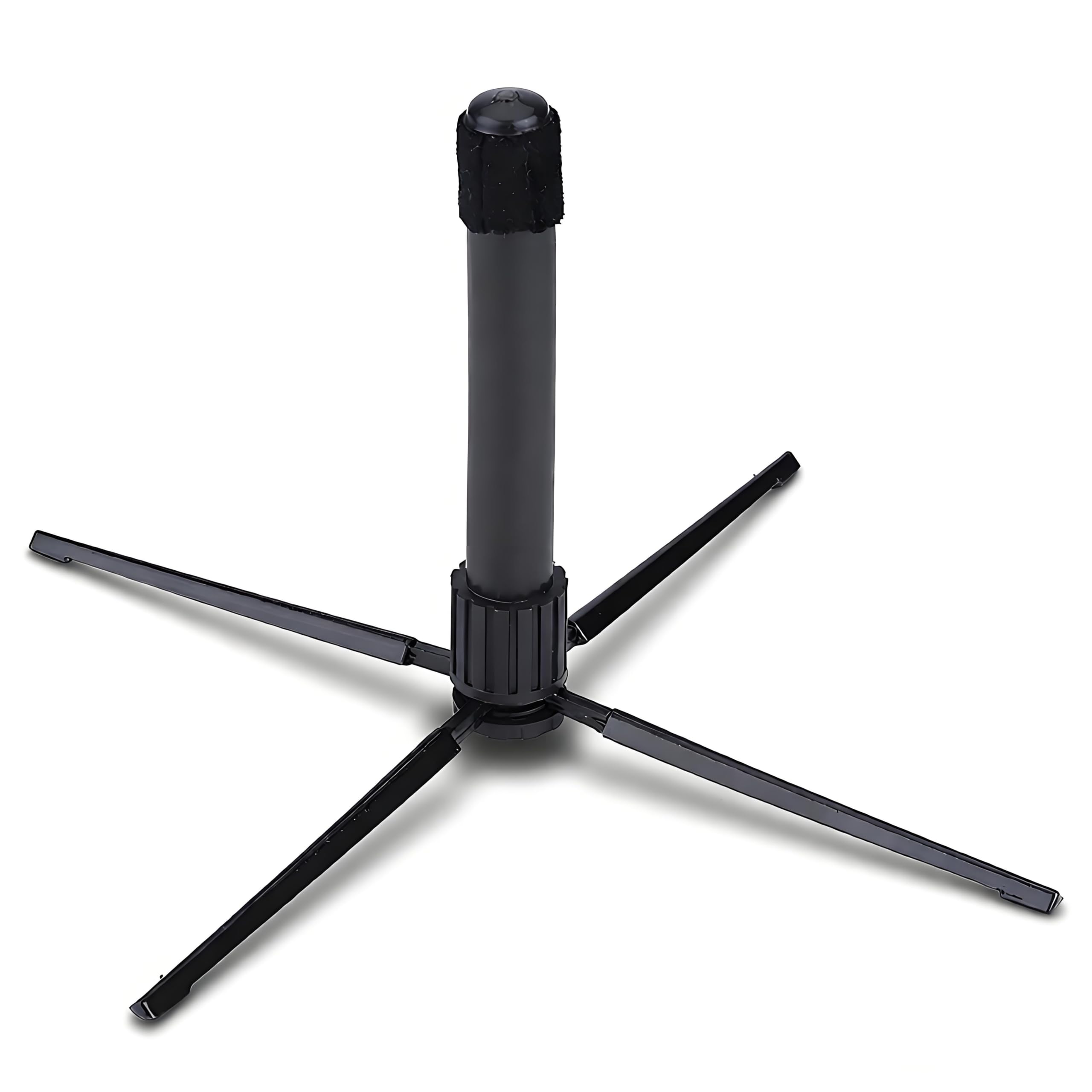 Support de flûte, métal Portable Pliable Accessoire d'instrument de flûte/hautbois/Clarinette Support 4 Pieds