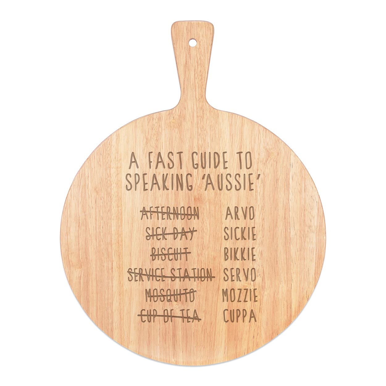 Planche Pizza Board Bois Rond 45x34cm pour Servir Sans Brûlure vos Plats