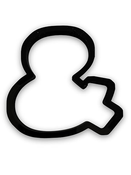 Ampersand & And Symbol Cookie Cutter with Easy to Push Design (3.5 inch)