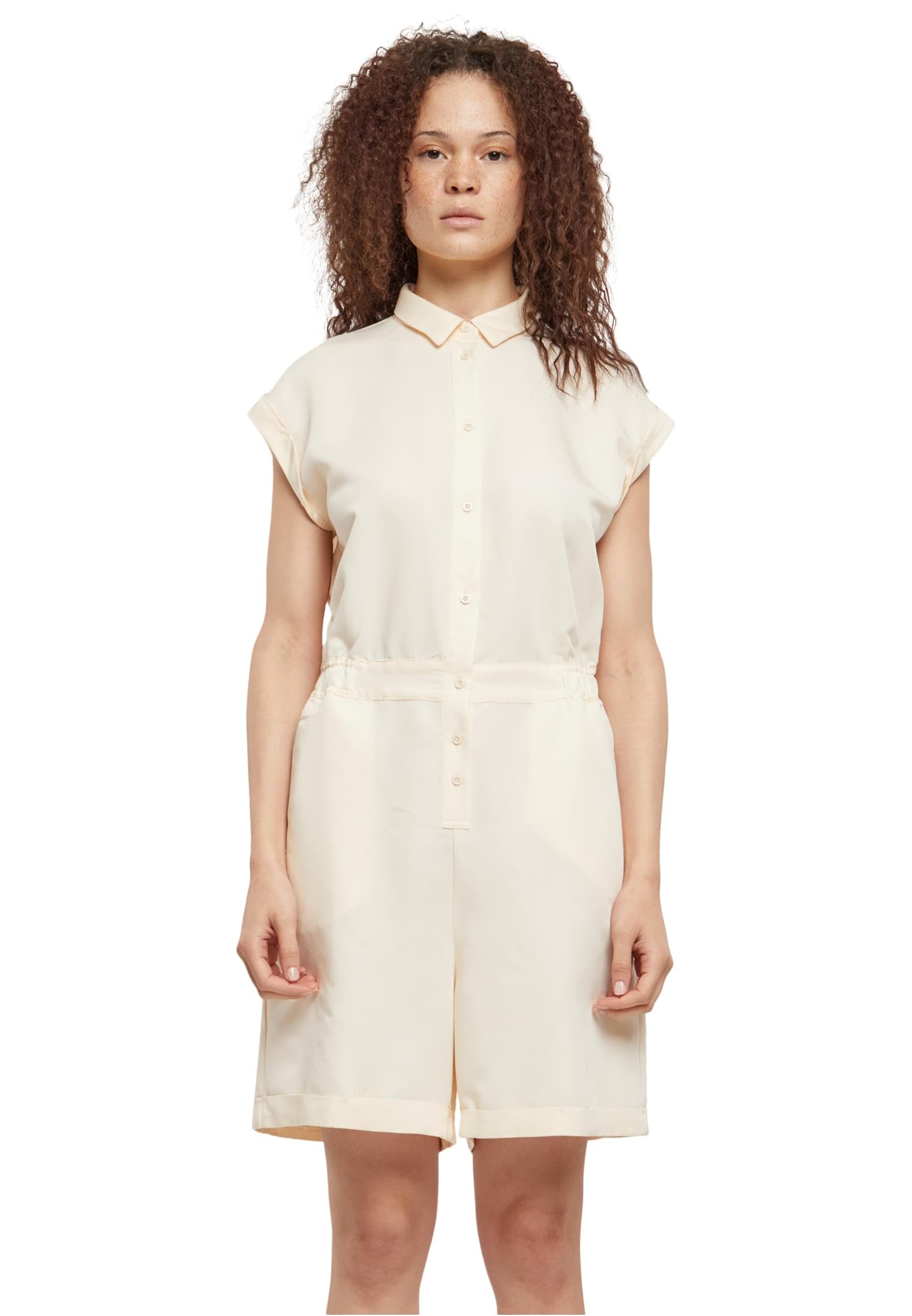 Mono de sarga viscosa para mujer Urban Classics de diseño fluido y cómodo 8