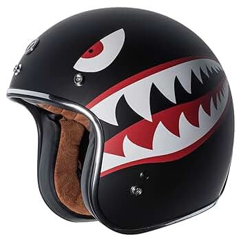 Amazon.com: TORC T50 Route 66 3/4 Helmet with 'Flying Tiger