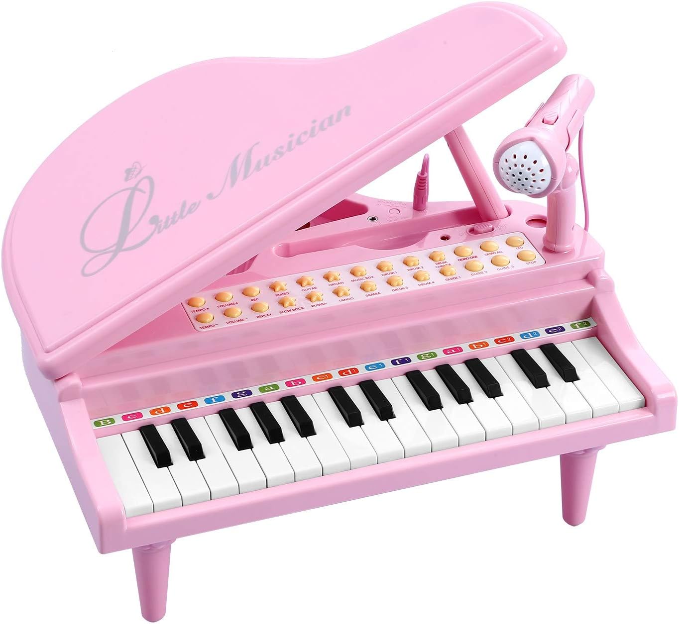 BAOLI Toy Piano for Girls - Birthday Gift for 3 4 5 Year Old Toddlers – Educational Piano Musical Instrument Toys - Keyboard for Child with Built-in Microphone & Music Modes 31 Keys