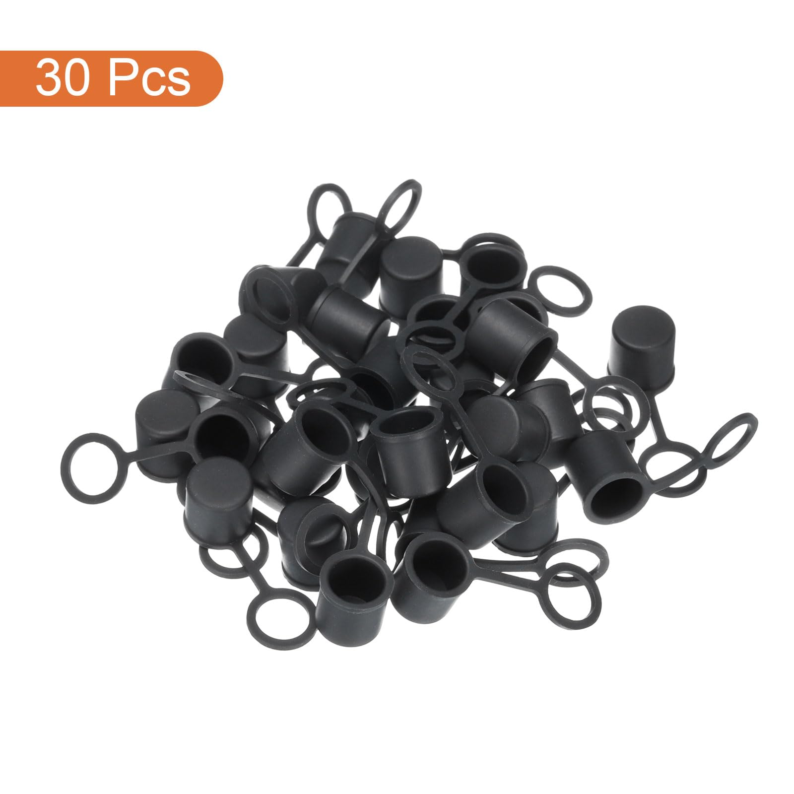 QUARKZMAN 30Pcs Tapones de Silicona para Cubrir y Proteger Puertos Bnc-B de Dispositivos de Video y Audio Redes de Internet Conector Macho Bnc Negro