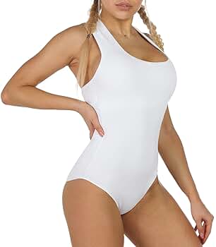 icyzone Tank Bodysuit for Women - Workout Running Exercise