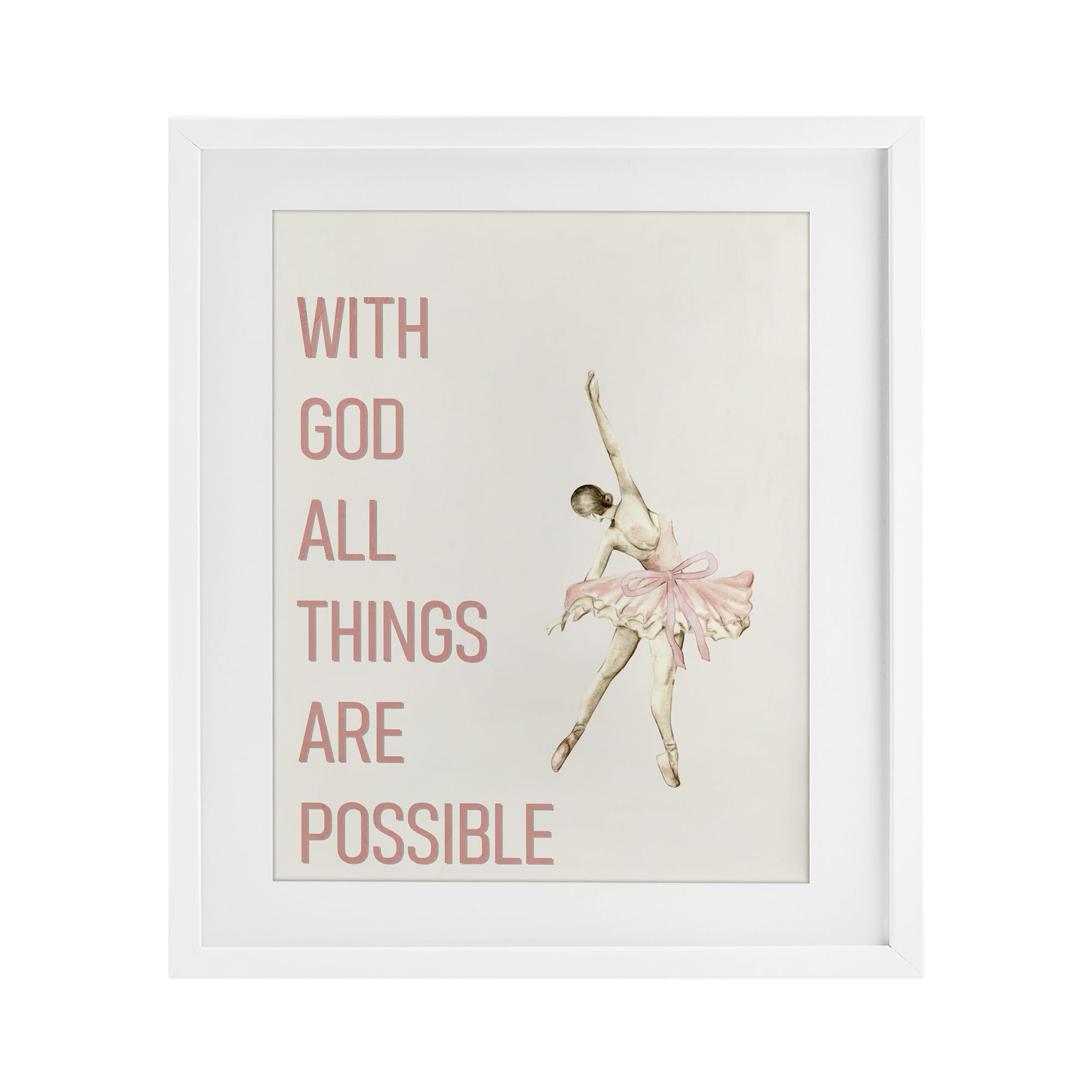 Impression encadrée All Things Possible Ballerina une note de poésie pour vos murs