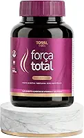 Suplemento Alimentar Capilar Força Total - Complexo Vitamínico Antiqueda e Fortalecimento de Fios e Unhas – Ideal para Pós-Bariátrica e Dietas Restritivas – 60 Cápsulas