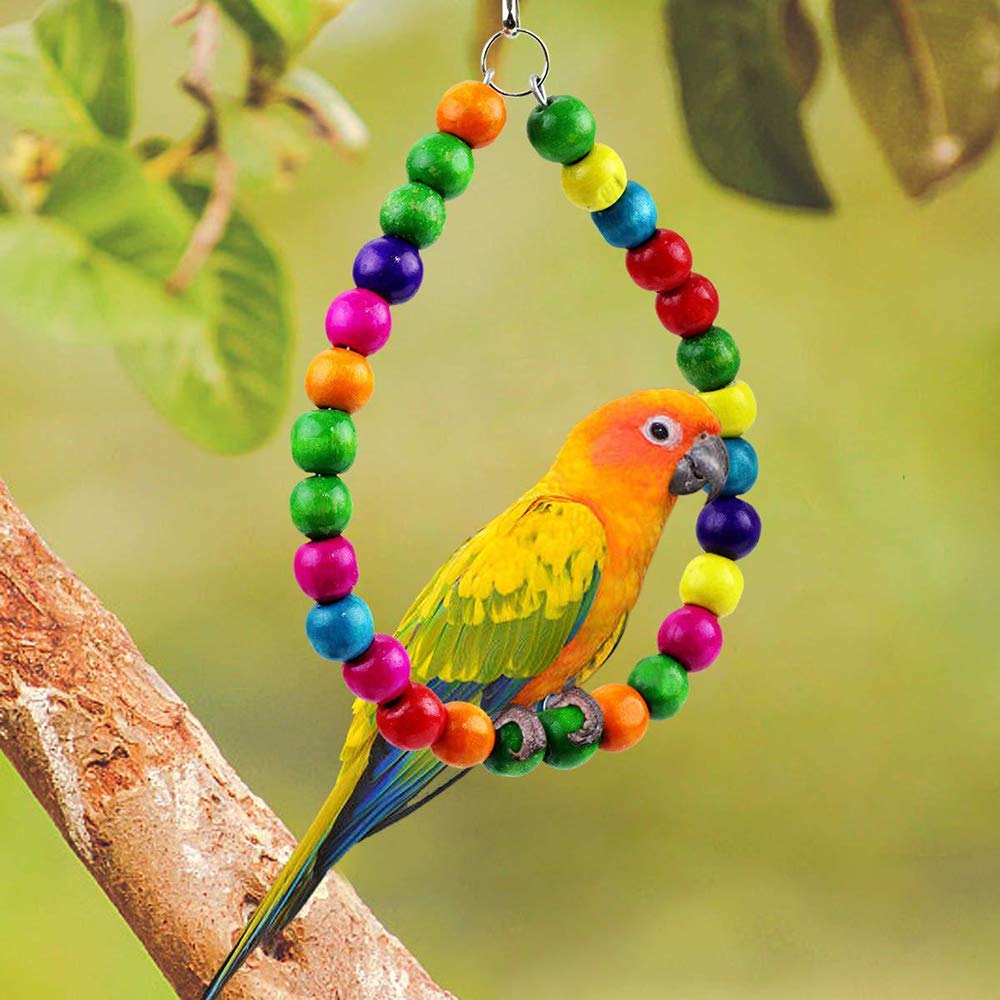 DOITOOL Papageien-Glockenspielzeug – 6 Bunte Glocken Für Vögel Zum Aufhängen Im Käfig