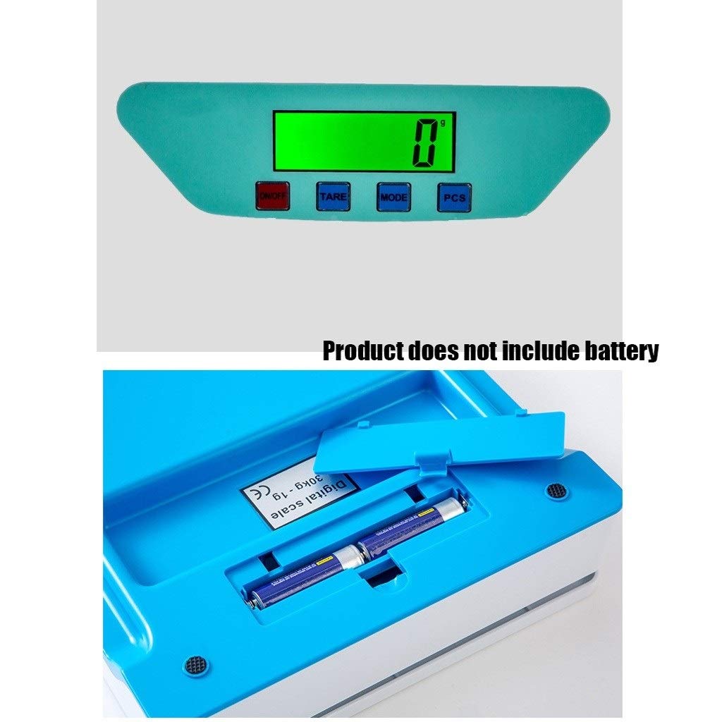 Elektroniczna waga kuchenna, cyfrowa waga kuchenna 22 lb/10 kg, większa platforma i podświetlany wyświetlacz, biała waga elektroniczna (25 kg x 1 g)