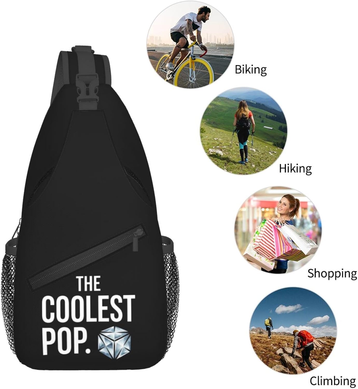 The Coolest PopMen's Crossbody Bag, Durable High-Density Material, Spacious And Comfortable
