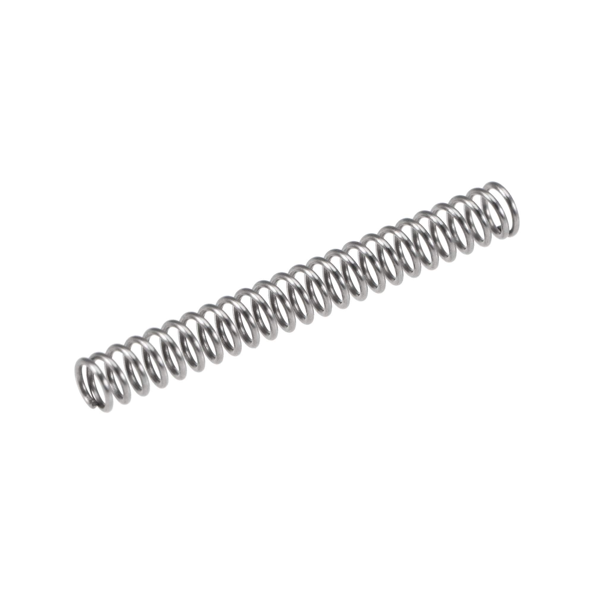 sourcing map Compressed Spring,0.12 inch OD, 0.02 inch Wire Size, 0.59 inch Compressed Length, 0.98 inch Free Length,7.1N Load Capacity,Gray,30pcs