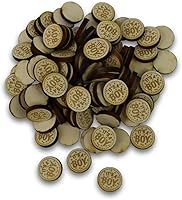 Vista 28 de Confeti – Madera grabada – Decoración rústica de madera para boda, decoración de mesa de fiesta (comer, beber y casarse)