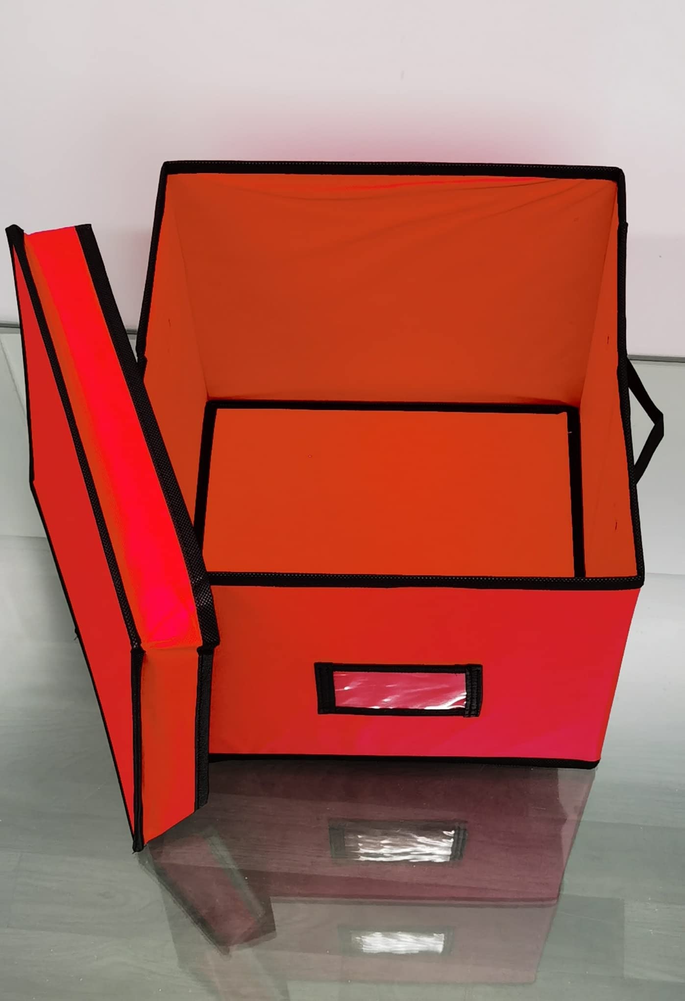Deenz Red Christmas Tree Storage Box Square Shape Decorations Lights Storage Bag Organisers Box