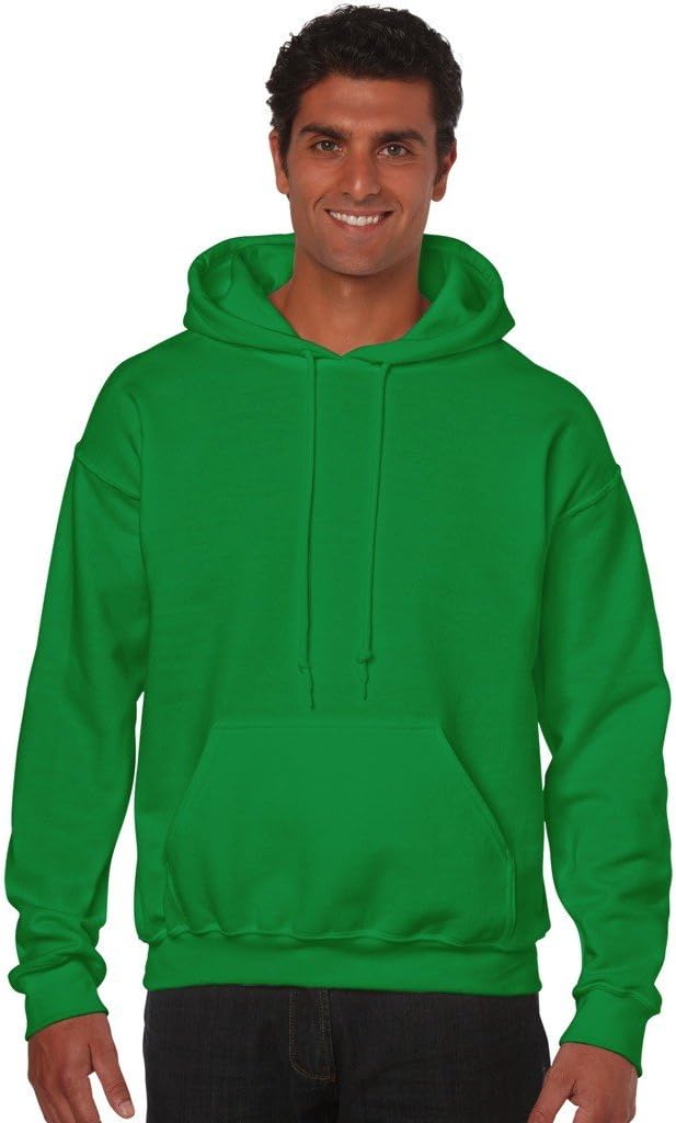 Gildan Men's Heavy Blend Hooded Sweatshirt – 8 Oz. 50/50 Cotton-Poly, Double-Lined Hood, ANSI Safety Orange