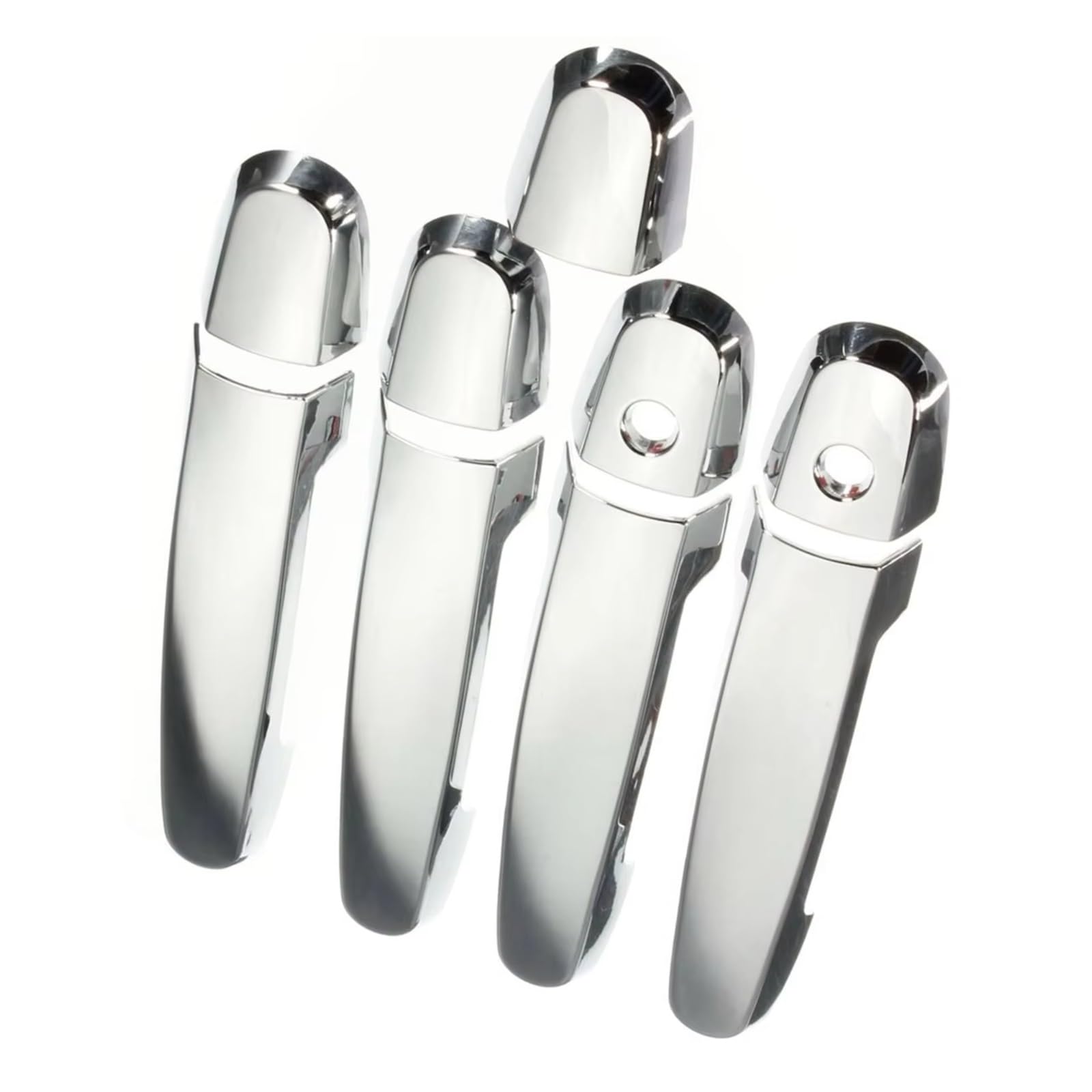 Dspolimv One Color Outer Door Handle Cap Compatible With Toyota For Solara 2005-2008 For Highlander For Rav4 2001-2011 Car Door Handle Covers Exterior Parts Chrome