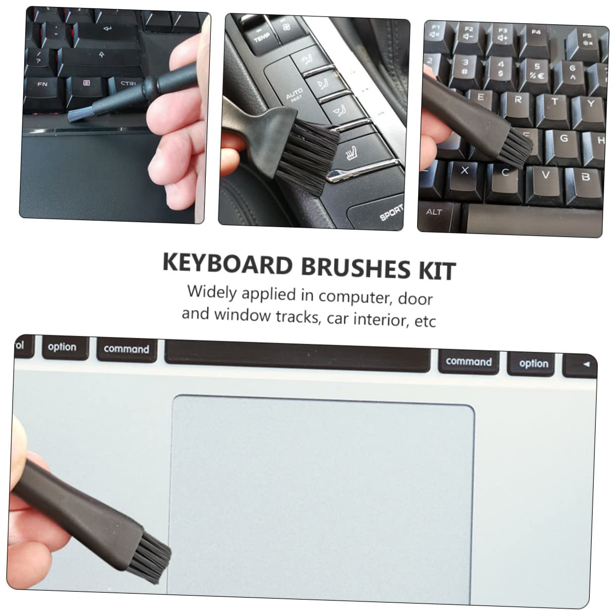 OSALADI Circuit Board Brush Set 6pcs Anti-Static Keyboard Cleaning Brush Kit Tweezers for Car and More