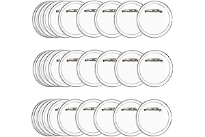 50 Pack Clear 1.5 Inch Acrylic Button Badge Pins for DIY Art