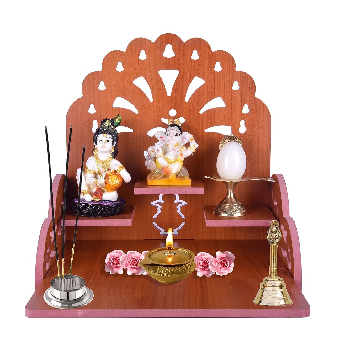 Buy Anjali Enterprises Handmade Beautiful Wooden Temple/ Home Temple