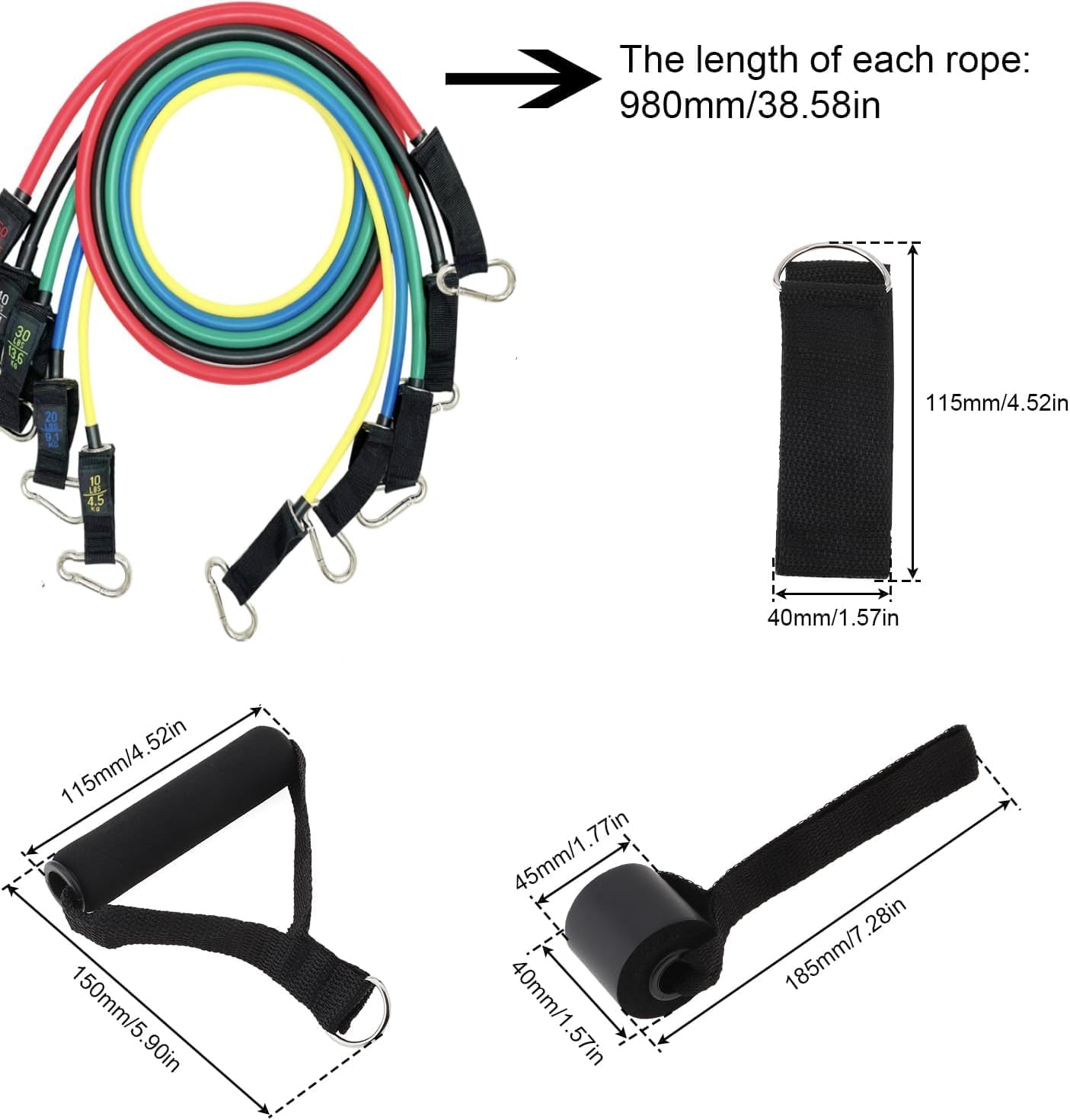 Resistance Belt Door Anchor, Resistance Belt, Heavy Duty Door Anchor Accessories, Fitness Resistance Belt, Weight Belt Exercise Door Anchor, Strength Training Home Fitness Equipment