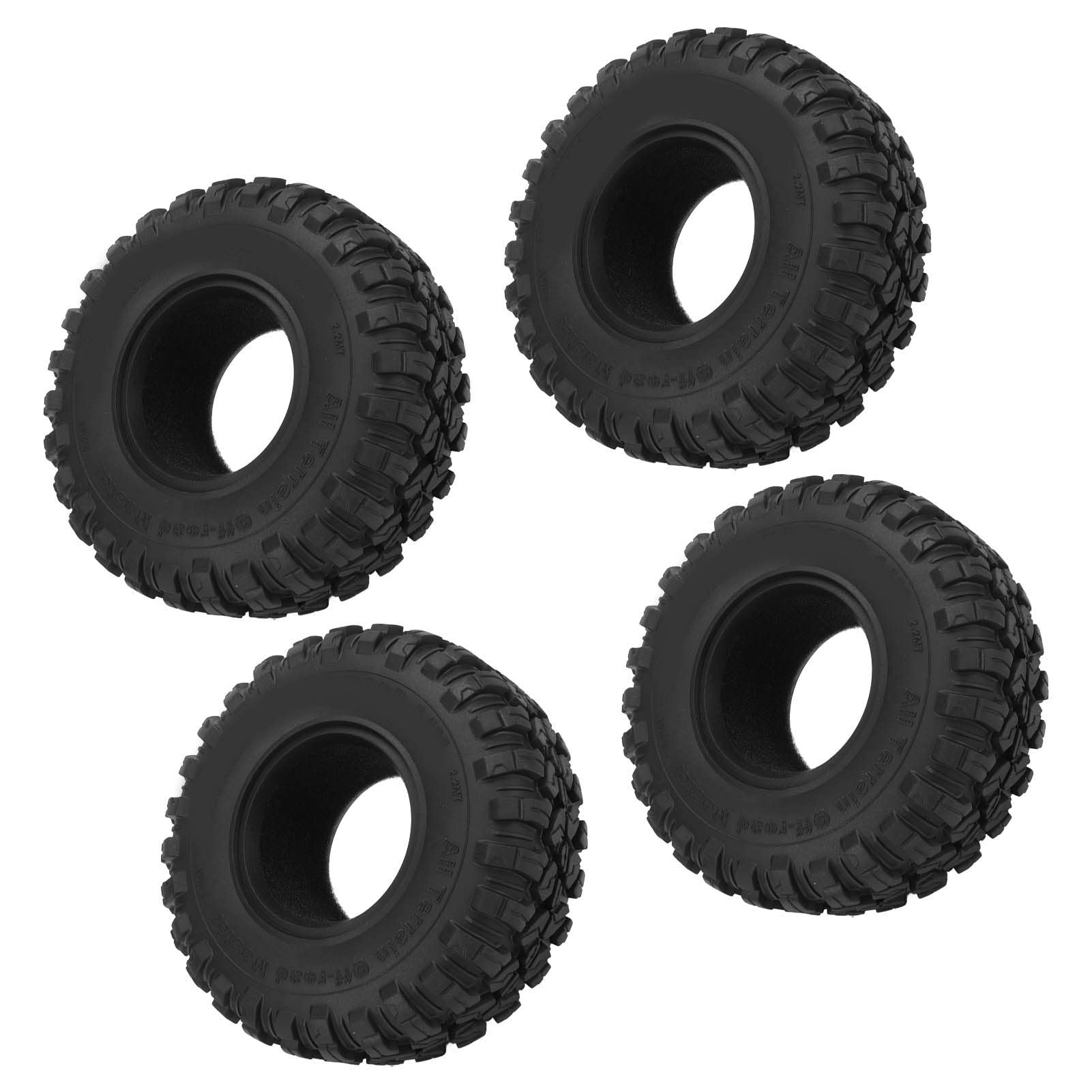 Lekkie Opony Gumowe RC, Wzór żwiru, Mocna wydajność Amortyzacji dla, HSP, Axial SCX10 D90, HPI z 2,2 -calową piastą Koła
