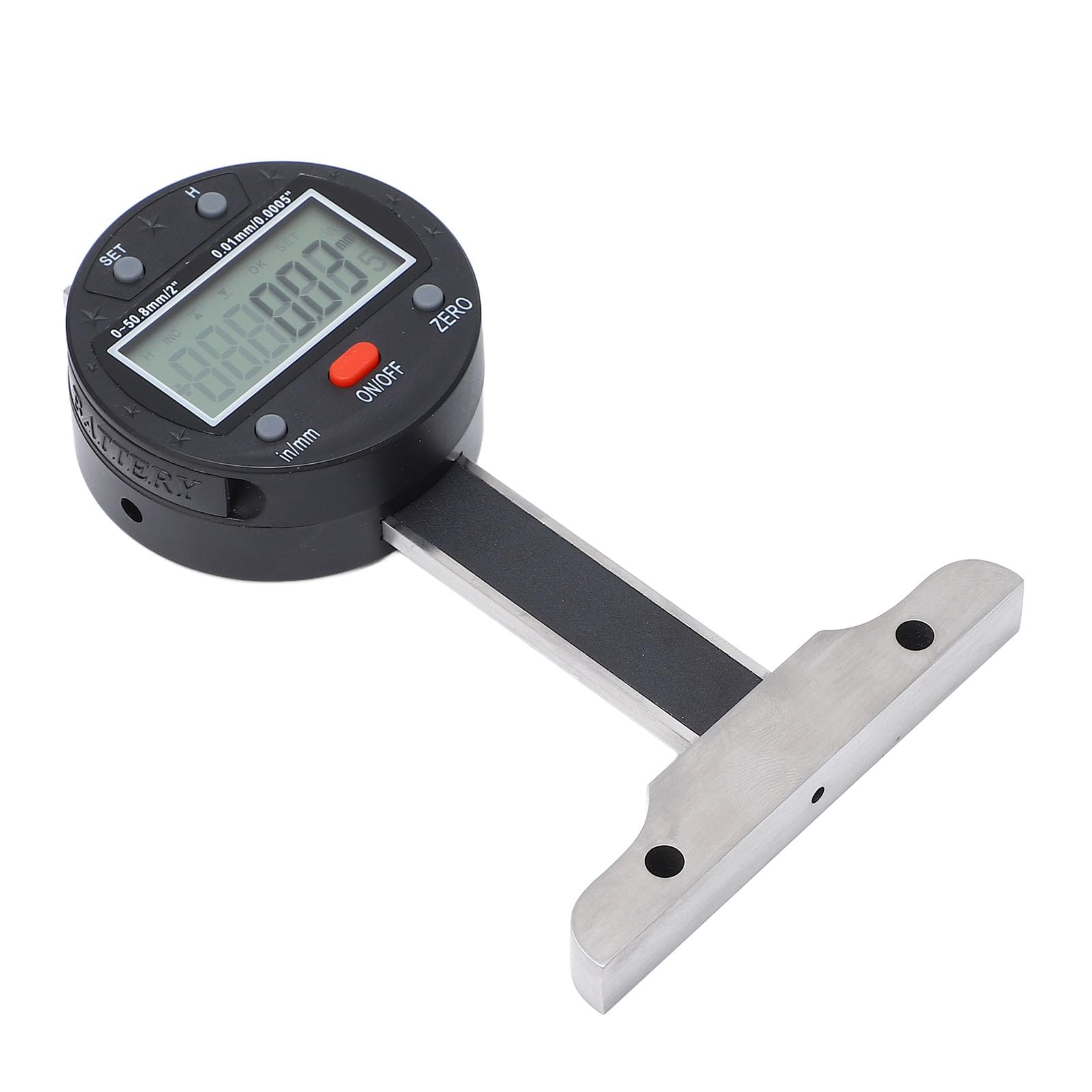 Generic Medidor de Profundidad Digital Medidor de Profundidad Electrónico Profesional de 0-50,8 Mm con Puerto USB para una Transferencia de Datos Perfecta en Ingeniería