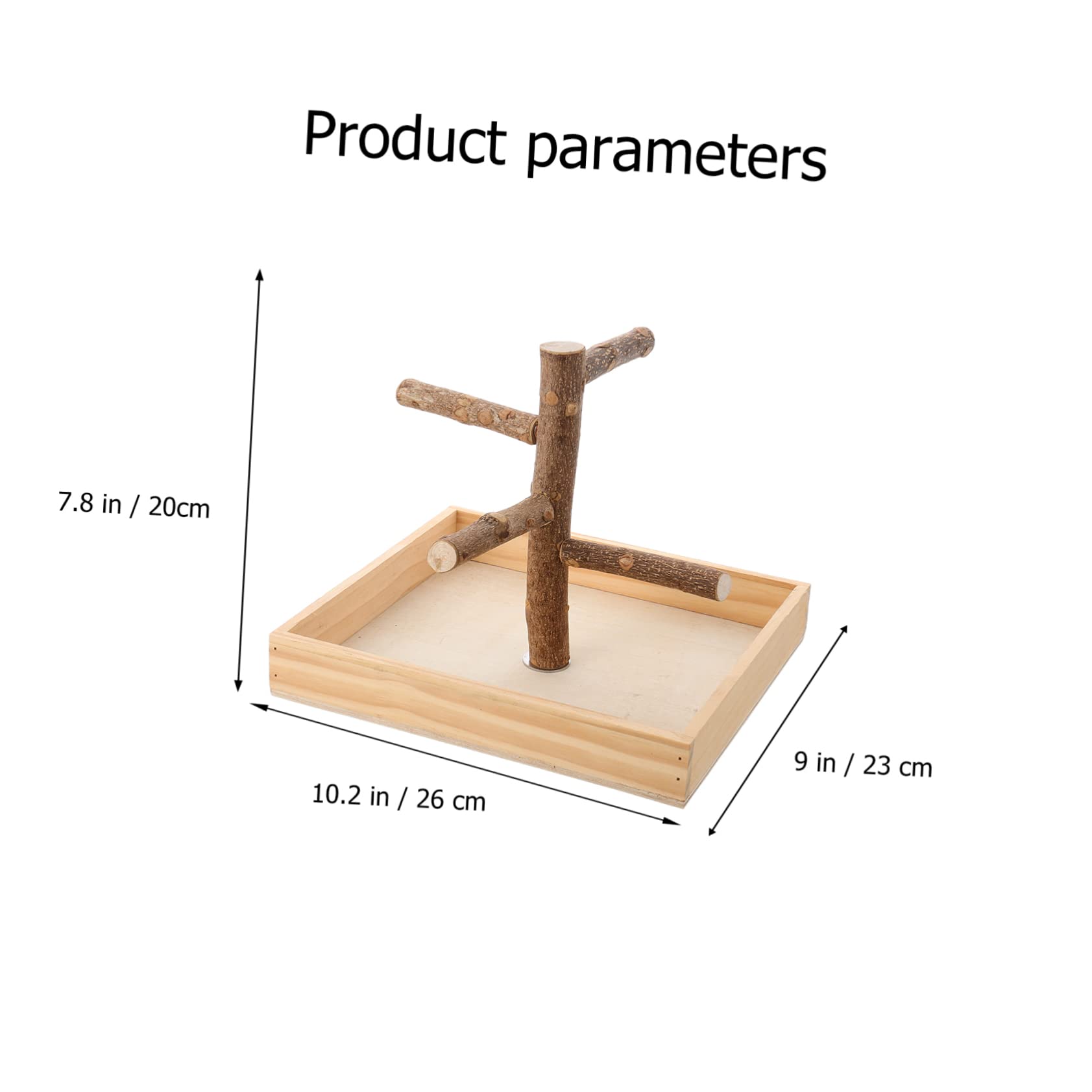 Kisangel Holz Vogel Sitzstangen Spielstand Papageien Spielplatz Kletterstation für Kleine Vögel Wellensittiche Nymphensittiche mit Rutschfester Oberfläche zur Fußmassage und