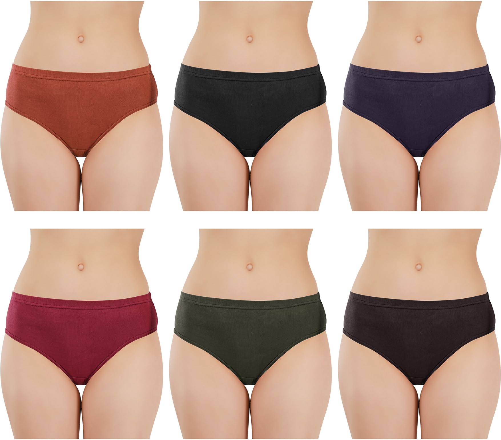 Women Comfortable Pure Cotton Panties (panty1007) Multicolour-image-5