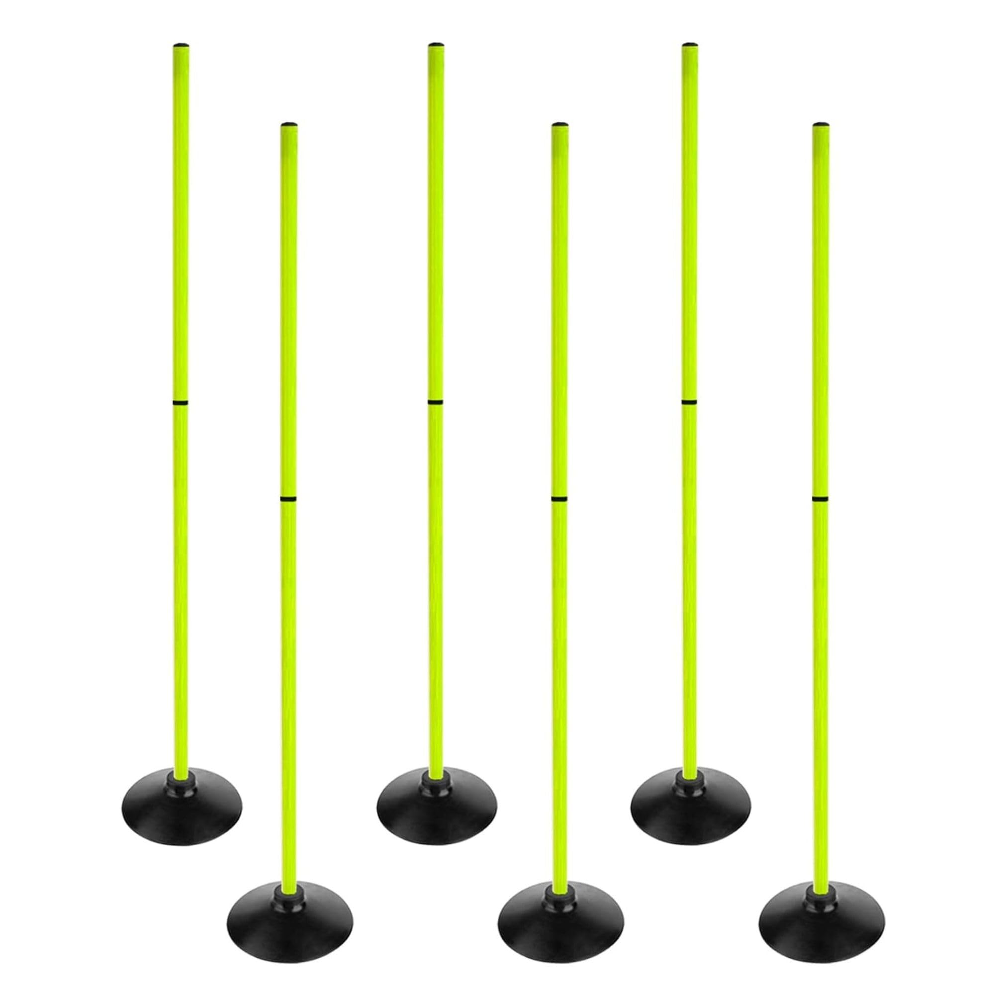 Ananya Sports Agility Poles Set Detachable (Pack of 6 Poles with 6 Rubber Base) Sports Trainning Speed Pole Slalom Poles with Rubber Base Sport Traning Equipment-image-10