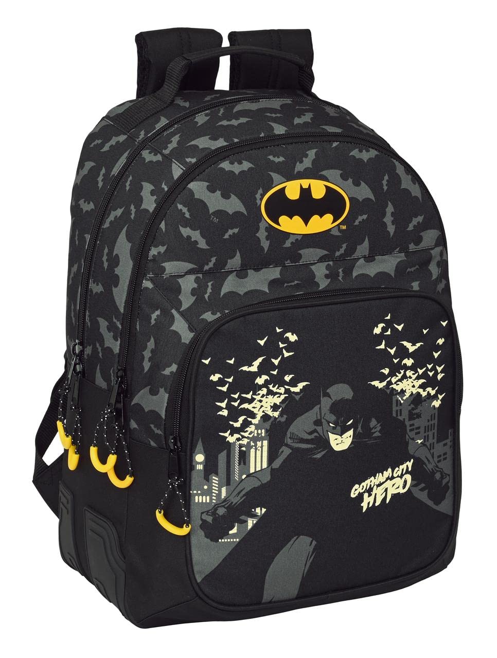 Safta MOCHILA DOBLE ADAPT.CARRO BATMAN "HERO"