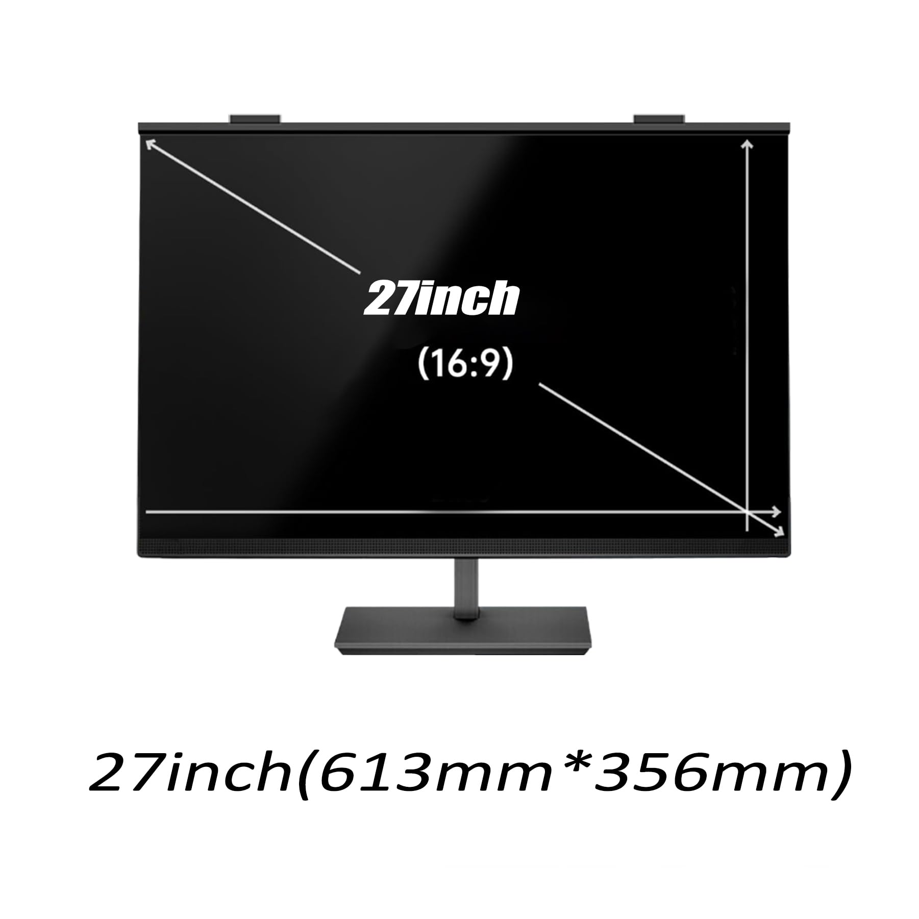 Pantalla Magnética De Privacidad Anti-Reflejo Y Anti-Rayaduras '27', Película Protectora Colgante Y Removible Anti-Luz Azul/Reflejo para Monitores 16:9,27inch(613mm*356mm)