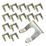 15 Pieces Brake Line Clips, U Shape Metal Parking Brake Cable Clamp, Car Brake Hose Lock Replacement, Brake Hose Bracket Retaining Clip for Cars, Motorcycles, Trucks, SUVs Parts