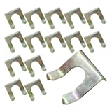 15 Pieces Brake Line Clips&comma; U Shape Metal Parking Brake Cable Clamp&comma; Car Brake Hose Lock Replacement&comma; Brake Hose Bracket Retaining Clip for Cars&comma; Motorcycles&comma; Trucks&comma; SUVs Parts
