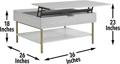 Miniatura 6 de Steve Silver Company Whitman - Mesa auxiliar de madera blanca y latón