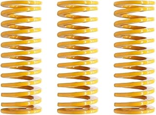 APAAZO 3D Printer Parts Hot Bed Glass Platform Leveling Spring Length 15/20/25mm Outer Diameter 6/8/10mm ID 3/4/5mm Compatible With 3D Printer (Color : Yellow, Size : 10pcs Type C)