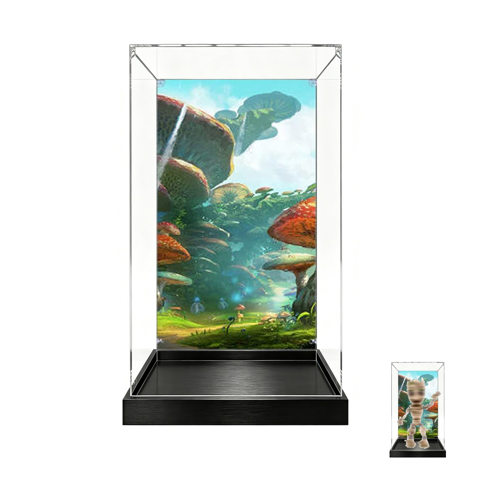 Acrylic Display Case for Lego 76217 Model, Dustproof Clear Storage Box, UV Protection Display Box Compatible with 76217 (Model Not Included) (Background)
