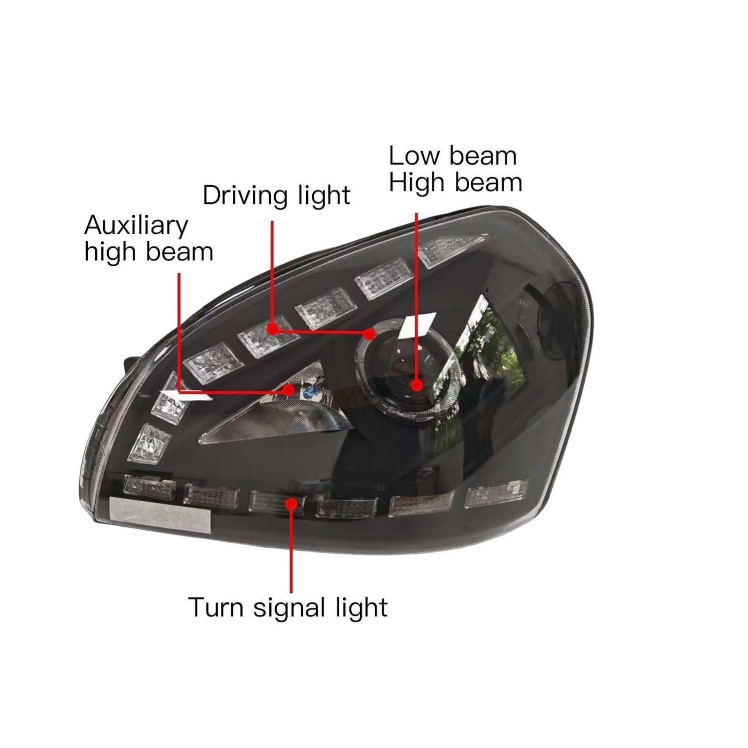 Faros principales Coche Para Tucson 2006-2012 Actualización De Faros