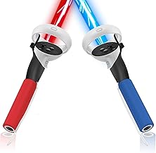 Dual Handles Extension Grips Compatible with Oculus Quest 2/Quest/Rift S Controllers Accessories - Enhance Immersion in Beat Saber, Supernatural, Gorilla Tag VR Games