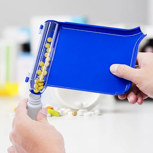 Vista 5 de Bandeja de conteo de píldoras con espátula técnico farmacéutico farmacéutico Medicina casera dispensación de ayudas