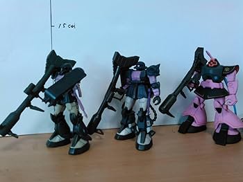 ドム、ザクⅠ、ザクⅠ黒い三連星、シャア専用ザクII、グフ、量産型ゲルググ、6個 ドム、ザクⅠ、ザクⅠ黒い三連星、シャア専用ザクII、グフ、量産