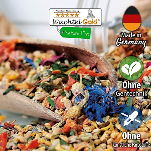 WachtelGold - Quail Special Food nature 2,5kg, rich in herbs, trace elements & brewer's yeast GMO-free Ideal for quail