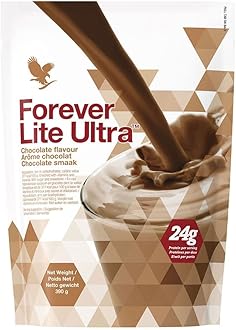 Forever Lite Ultra Chocolate 390g, Gluten free, Vegetarian friendly, 24g of protein per serving