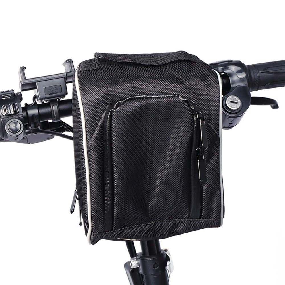 Waterproof For Bike Battery Case for Ebike Controller Junction Box - Plastic Storage Box with Oxford Cloth, 21.5 x 15 x 9.5 cm, Black