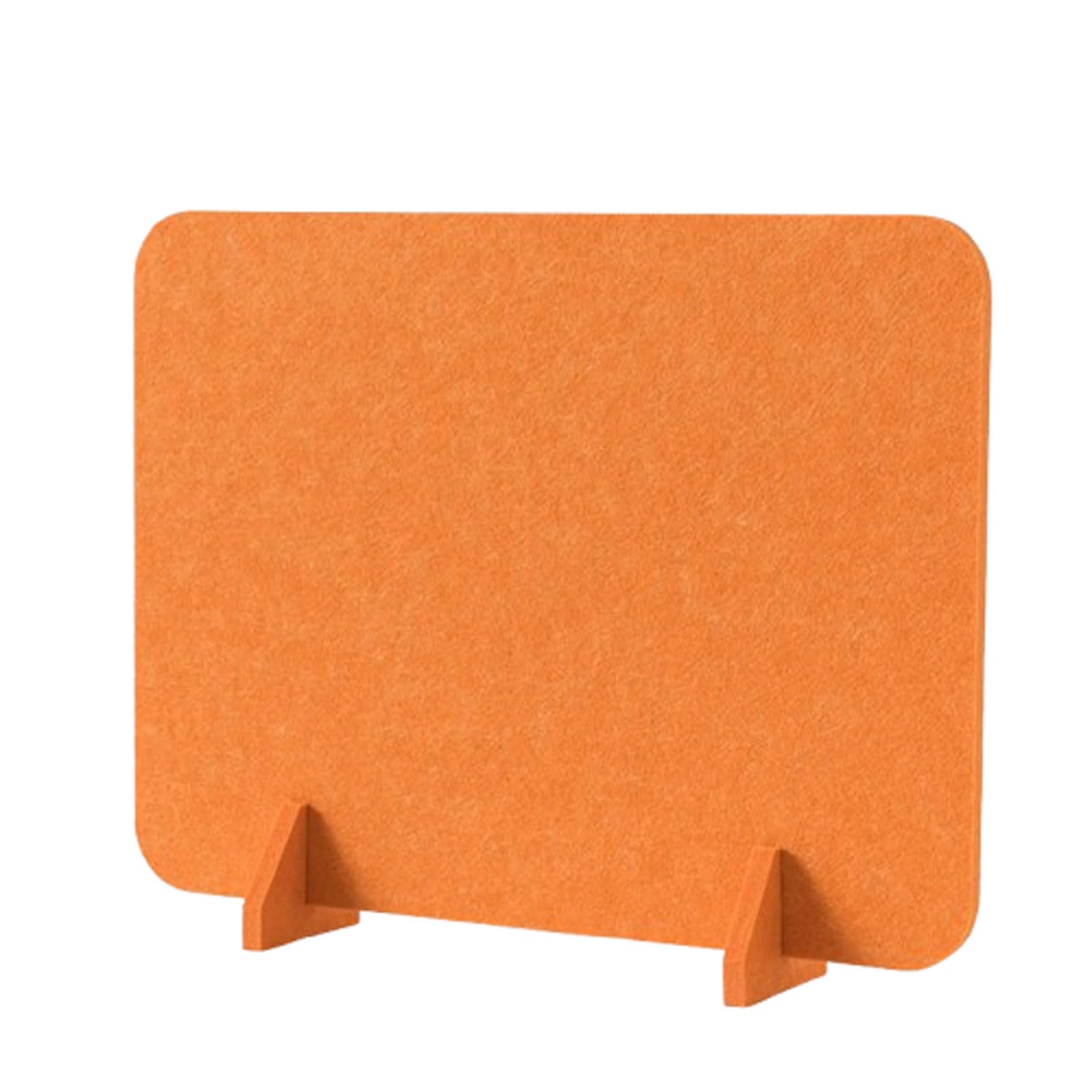 30x40cm,Acoustic Freestanding Desktop Partition,Felt Screen Reduce Noise And Visual Distractions For Classroom Office(Orange)