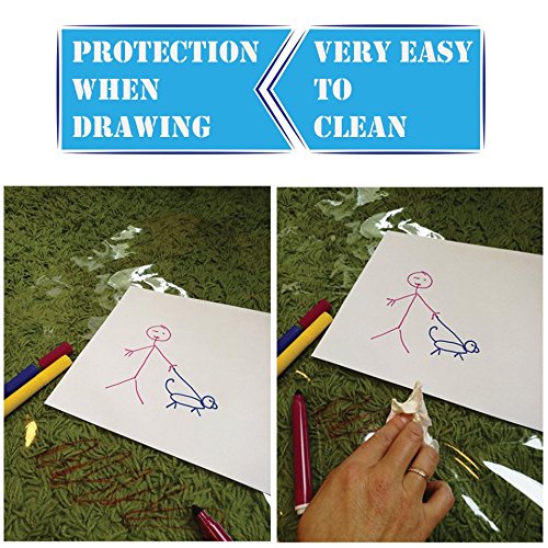 Easy Cleaning Baby Splat Mat Waterproof High Chair Floor Mat Feeding Floor Cover (Clear) #TOP3
