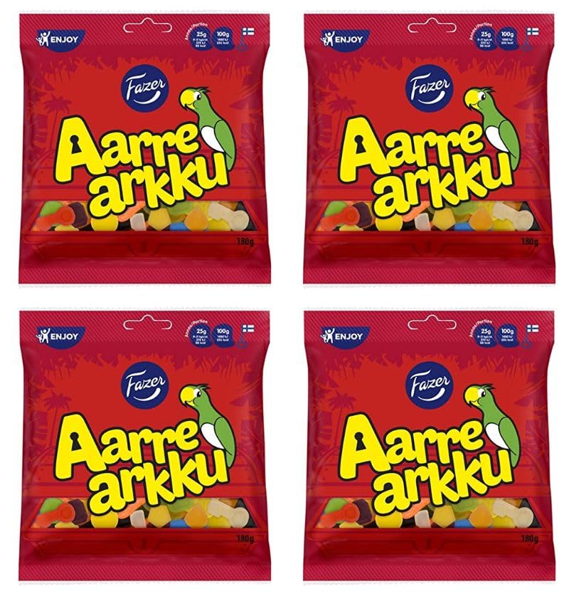 Fazer Aarrearkku wine gums Gummy 4 Packs of 180g miniatura 1