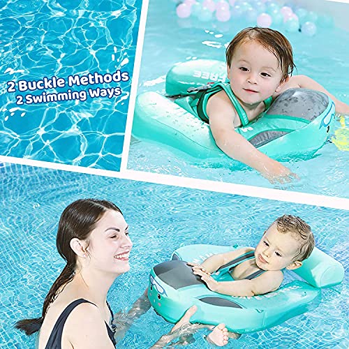 Upgrade Baby Solid Swimming Float Non-Inflatable Swim Rings Training For Bathtub Pools Swimming Training Tools (Green) #TOP4